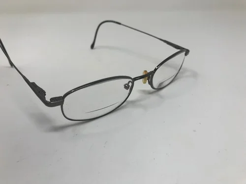 Magic Clip Eyeglasses Frame M 247 Gunmetal Wore 47-18-140 Metal Oval Small SE66 3