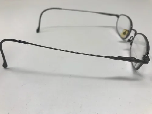 Magic Clip Eyeglasses Frame M 247 Gunmetal Wore 47-18-140 Metal Oval Small SE66 4