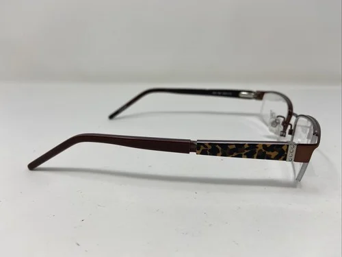 MAGIC CLIP EYEGLASSES FRAME M357 BRN 53-17-135 BROWN FULL RIM BM17 3