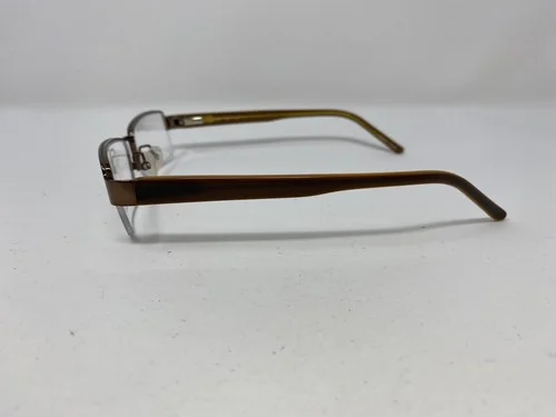 MAGIC CLIP Eyeglasses Frames M361 53-17-140 Brown Half Rim FT88 3