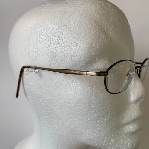 Magic Clip Eyeglasses M235 49-19-140 Antique Bronze Metal Frames No Sun Clip 2