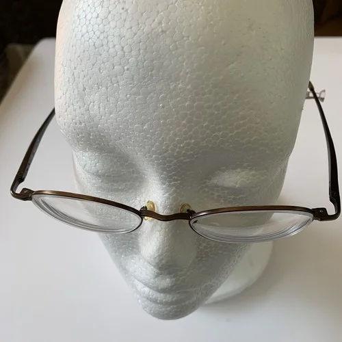 Magic Clip Eyeglasses M235 49-19-140 Antique Bronze Metal Frames No Sun Clip 4
