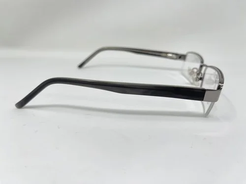 MAGIC CLIP Eyeglasses M361 GUN Frames 53 [] 17 140 Half Rim Flex Hinges 3