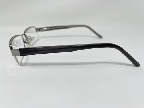 MAGIC CLIP Eyeglasses M361 GUN Frames 53 [] 17 140 Half Rim Flex Hinges 4