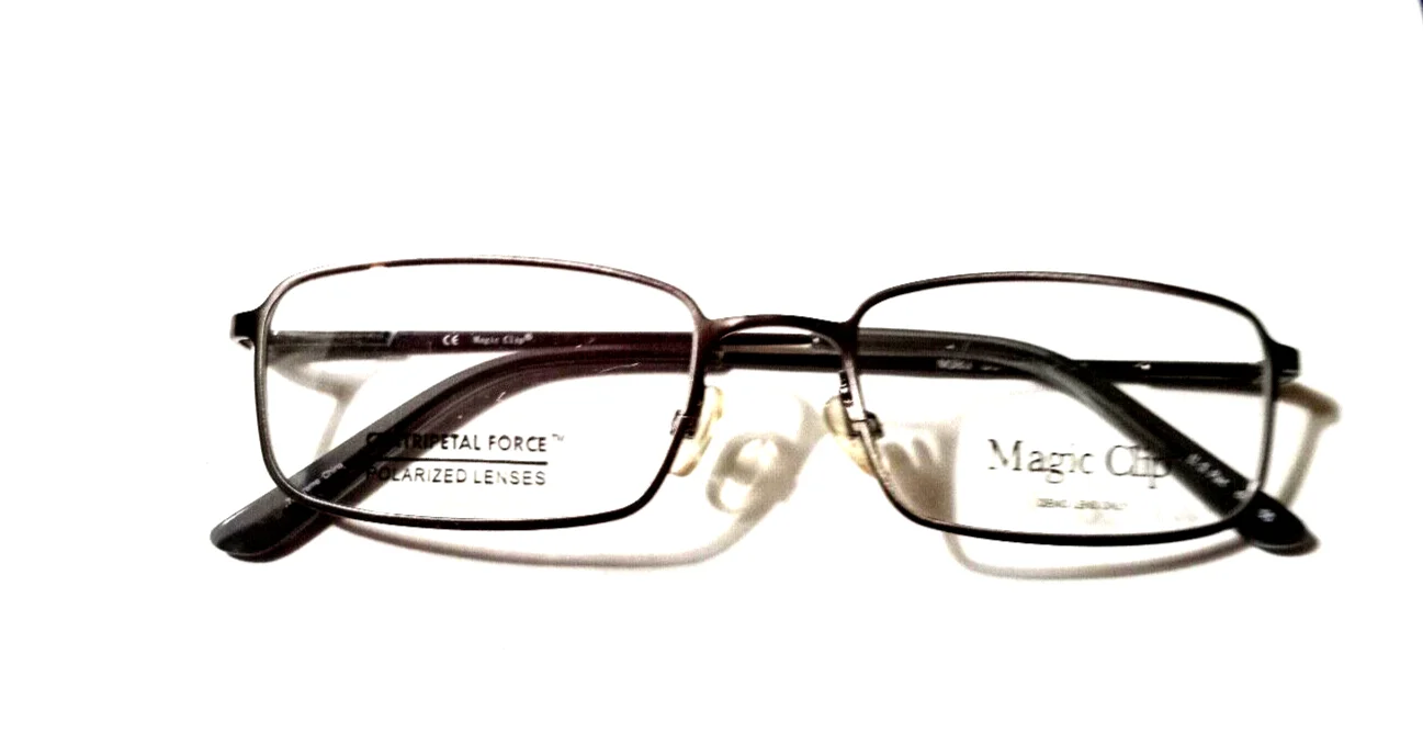 Magic clip eyeglasses M383 Gray full frame