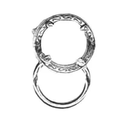 Magnetic Eyeglass Holder Clip- Round Silver