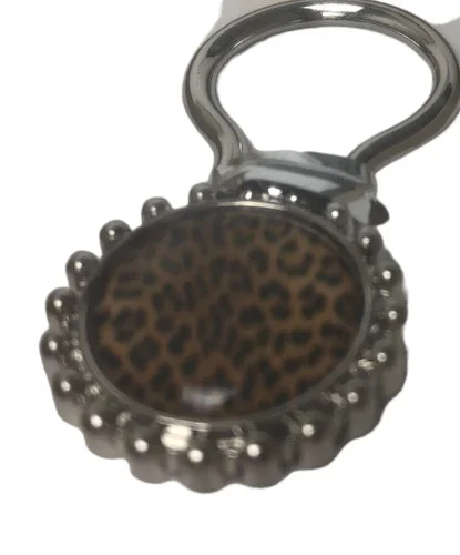 Magnetic Eyeglass Holder Ring Leopard Print
