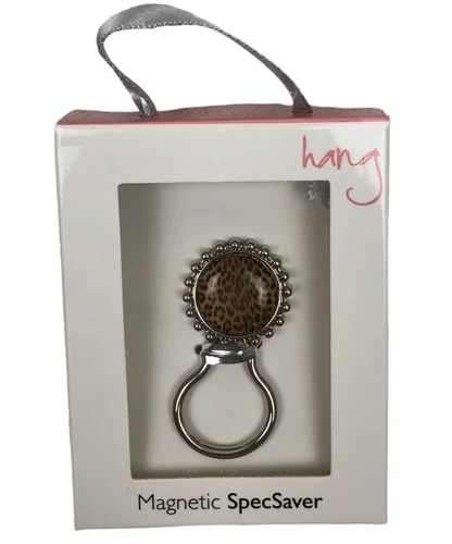 Magnetic Eyeglass Holder Ring Leopard Print 3