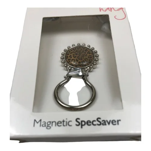 Magnetic Eyeglass Holder Ring Leopard Print 4