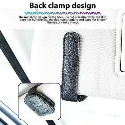 Magnetic Sunglass Holder for Car Sun Visor Card Clip Eyeglass Holder 4