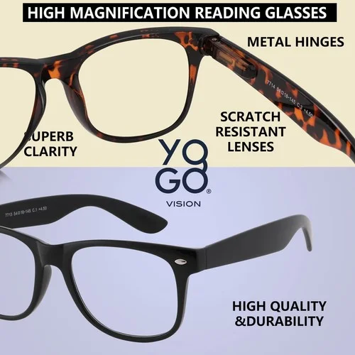 Magnifying Glasses for Reading, High Magnification One Power Magnifier Readers 3