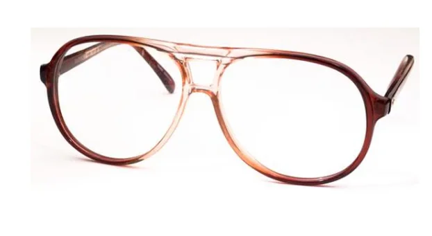 Mainstreet Pilot Aviator Eyeglass Frame 64-18-160 demi amber 2