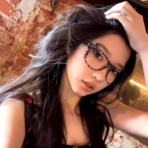 MANGMAO Cheetah Print Kawaii Fake Glasses Y2k Glass Emo Grunge Accessories Cosplay Anime Vintage Leopard Print Glasses (Leopard,One Size) 2