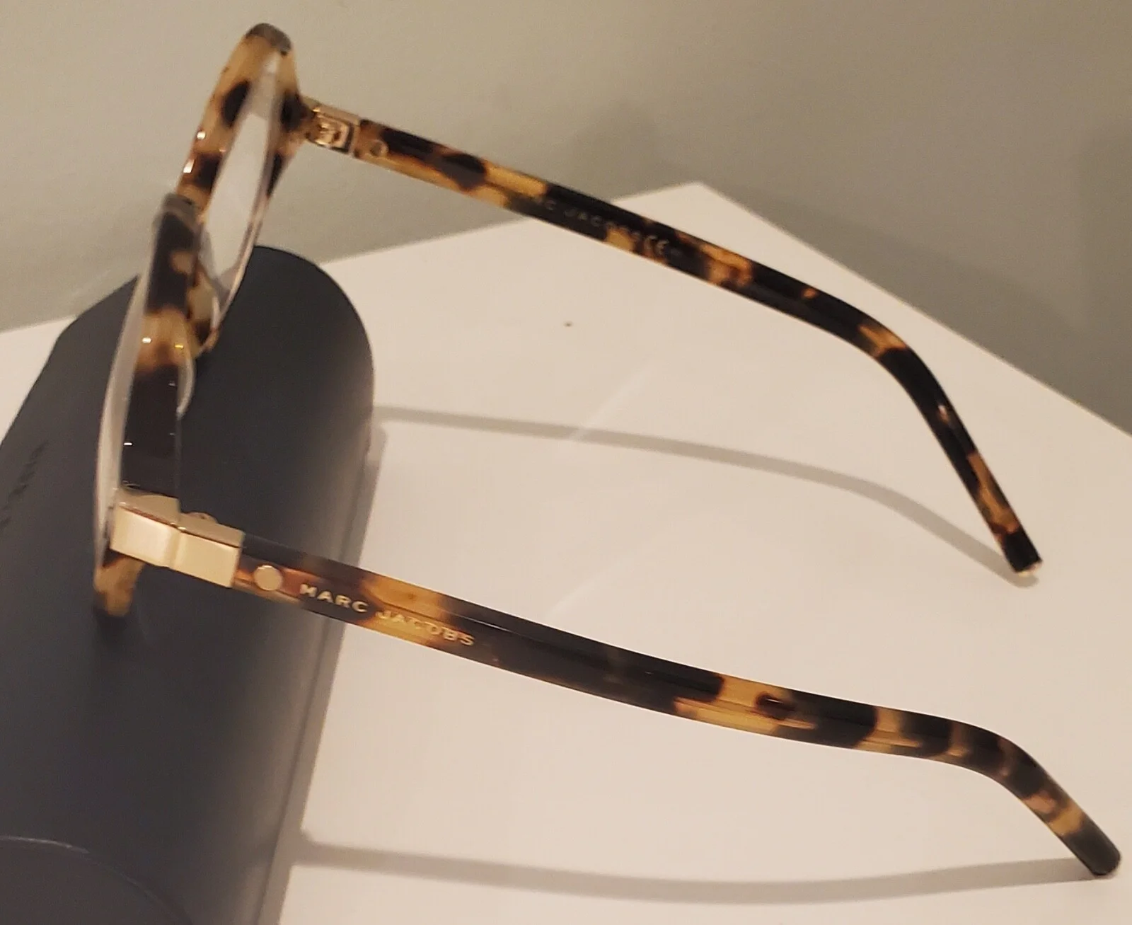 MARC by Marc Jacobs Eyeglasses Frame Tortoise Shell Round Gold Brown 4