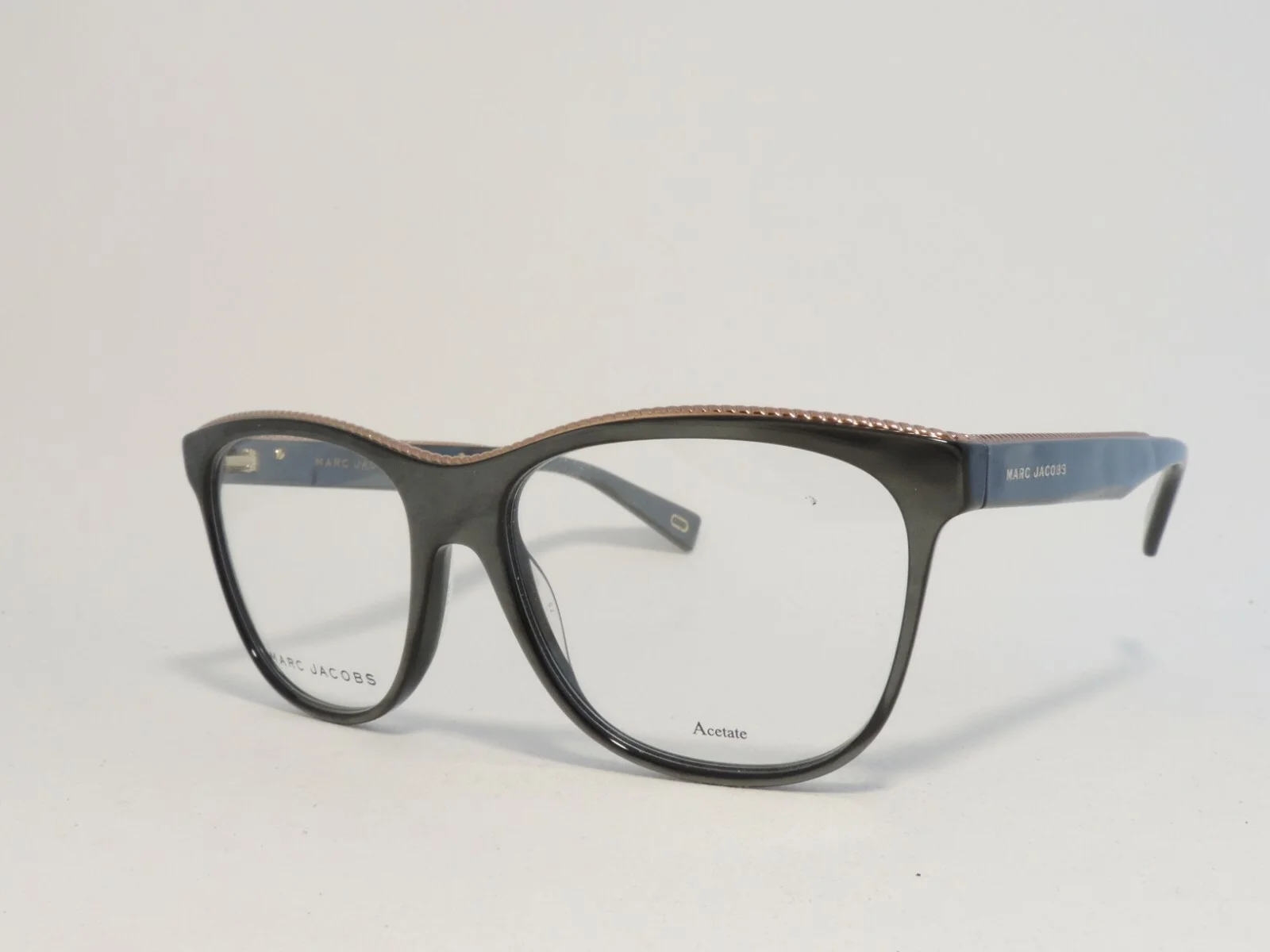 MARC JACOBS 164 ACETATE EYEGLASS FRAMES 0C8W GRAY MOTHER OF PEARL 54-16-140 NEW 2