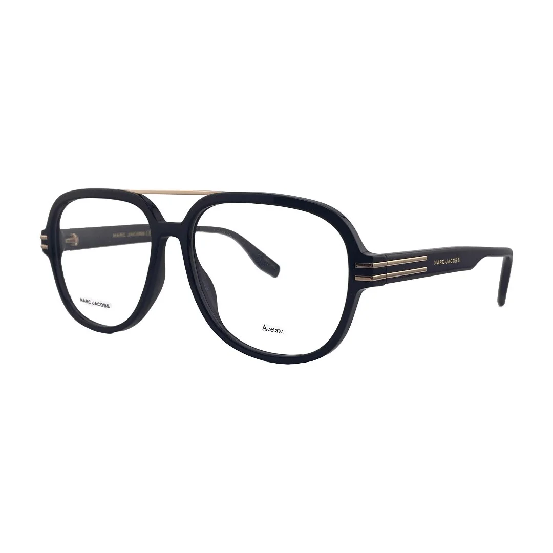 Marc Jacobs Black Square Eyeglasses Frames 57mm 15mm 145mm - MARC 638 807