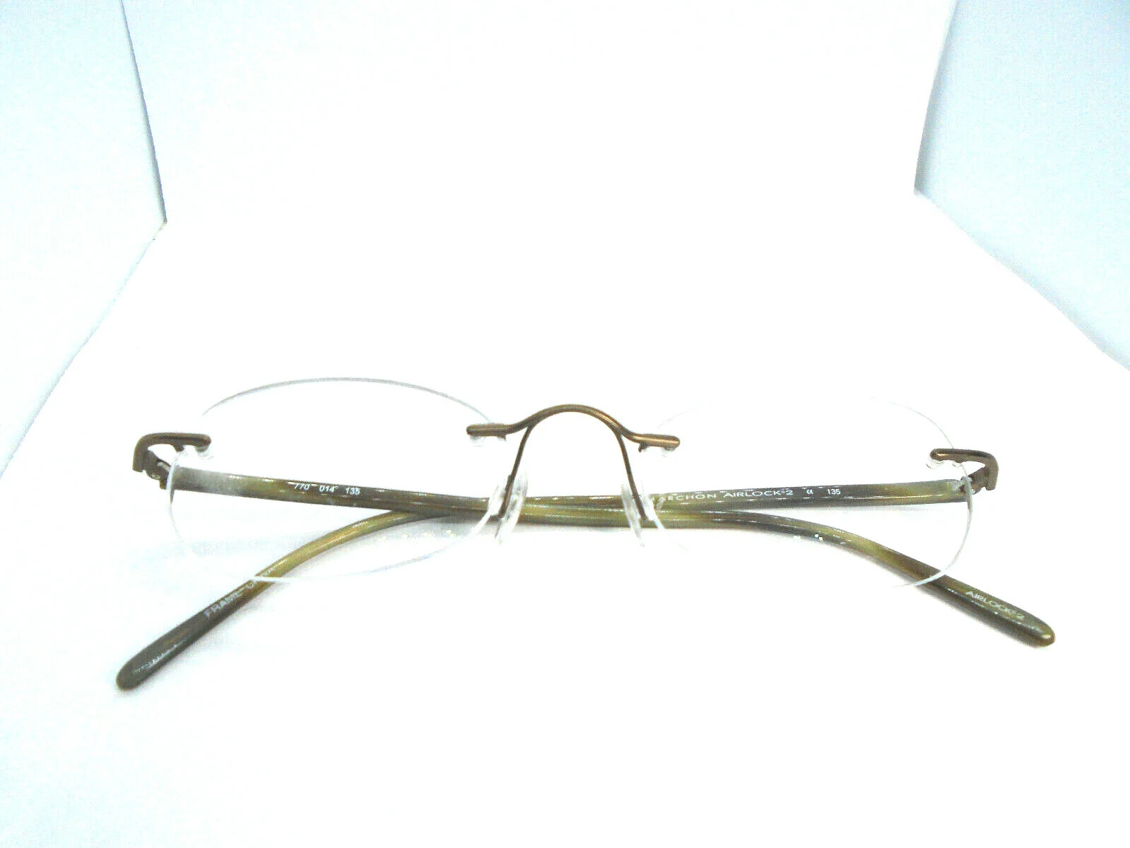 Marchon Airlock 2 770 014 Tortoise 49-18-135 Womens Rimless Eyeglasses Frames 1