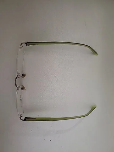 MARCHON AIRLOCK 2 AL800/52 071 Gunmetal Green Rimless Eyeglasses Frame 49-18 140 2