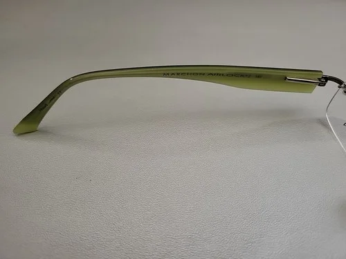 MARCHON AIRLOCK 2 AL800/52 071 Gunmetal Green Rimless Eyeglasses Frame 49-18 140 4