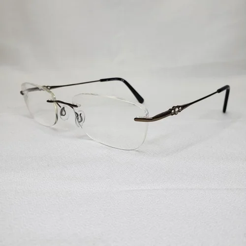 Marchon Airlock Embrace 250 Ladies Rimless Eyeglass Frame Sz 51 Copper