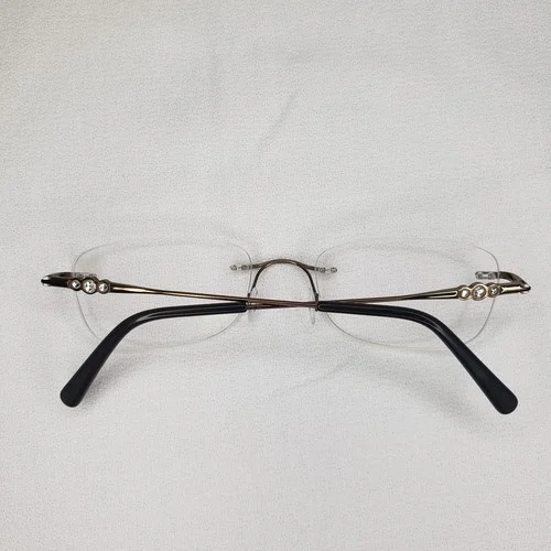 Marchon Airlock Embrace 250 Ladies Rimless Eyeglass Frame Sz 51 Copper 2