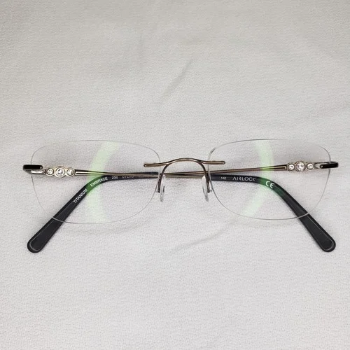 Marchon Airlock Embrace 250 Ladies Rimless Eyeglass Frame Sz 51 Copper 3