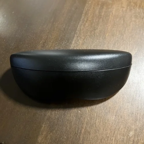 Marchon Airlock Hard Clamshell Eyeglass Case Only Titanium Rimless Lightweight 2