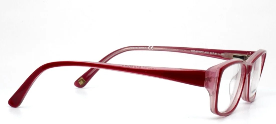 MARCHON Downtown Broadway 615 Pink Womens Rectangle Eyeglasses 51-16-135 B:30 4