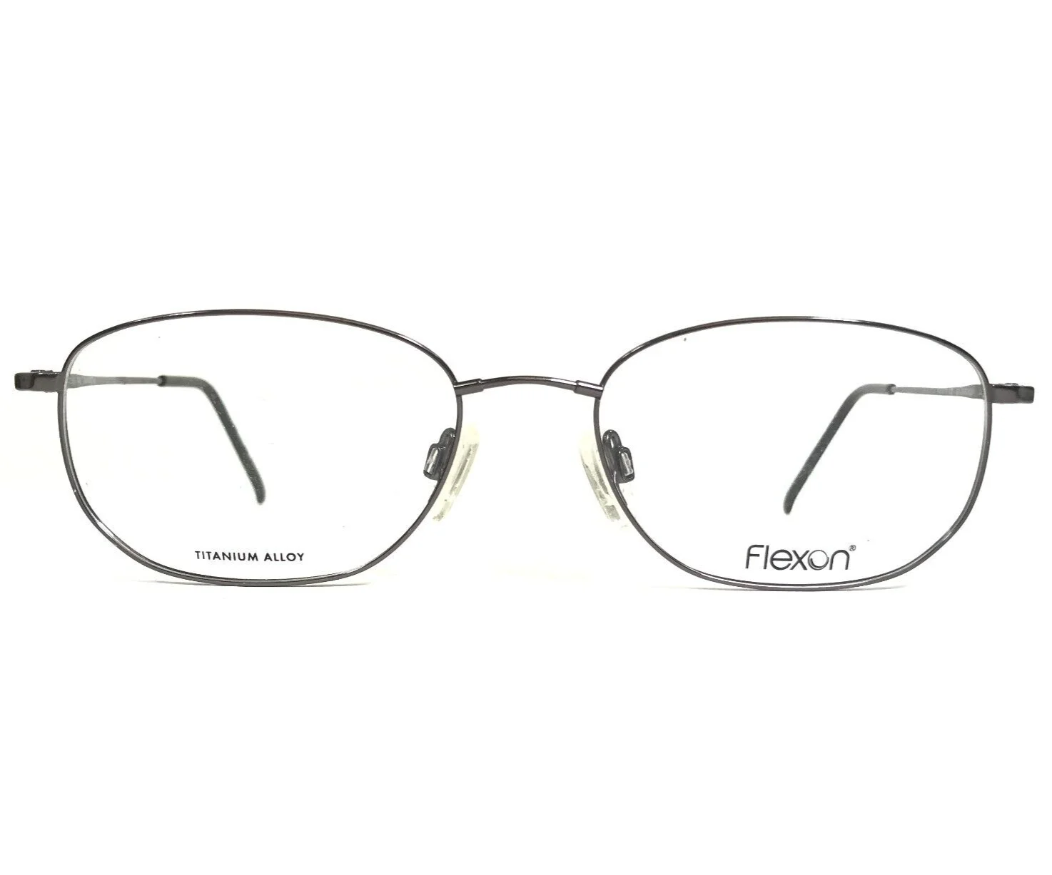 Marchon Eyeglasses Frames FLEXON 600 GUNMETAL Grey Rectangular 54-18-145