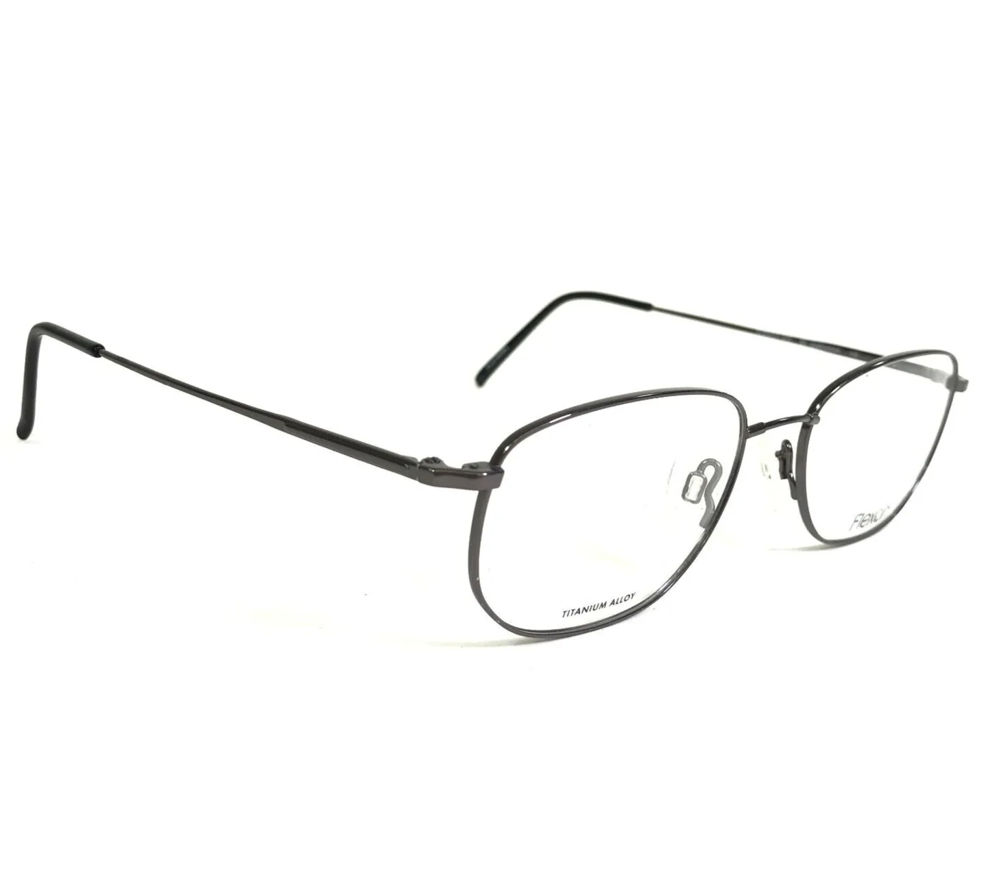 Marchon Eyeglasses Frames FLEXON 600 GUNMETAL Grey Rectangular 54-18-145 2