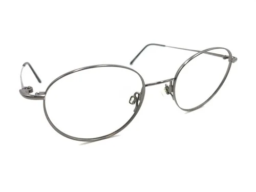 Marchon Eyeglasses Frames FLEXON 623 CHARCOAL Gray Round Full Wire Rim 48-19-140