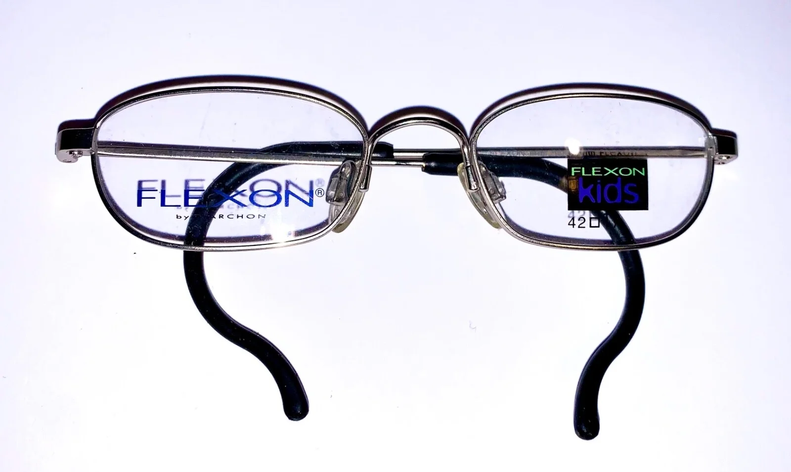 Marchon Flexon kids 91cc memory titanium eyeglass frames w/comfort cable temples 4