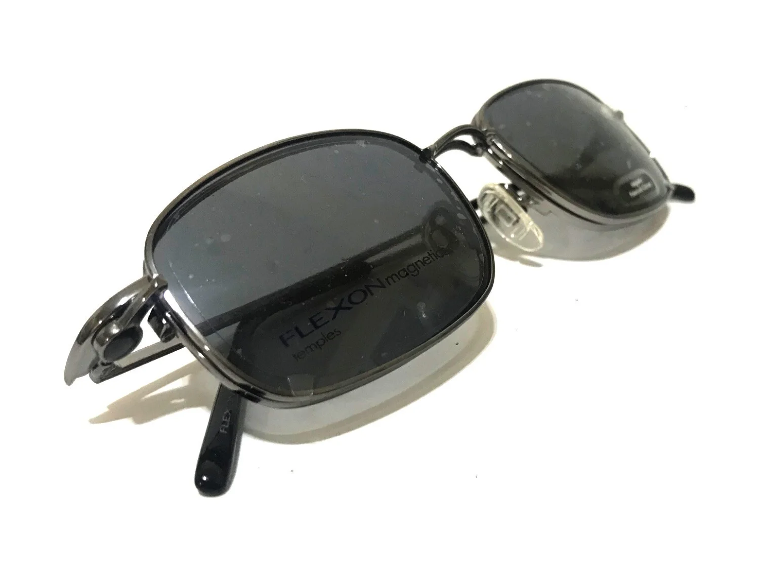 MARCHON FLEXON MAGNETICS 810 CLIP-ON MAG-SET EYEGLASSES FRAME 51-18-140 GUNMETAL