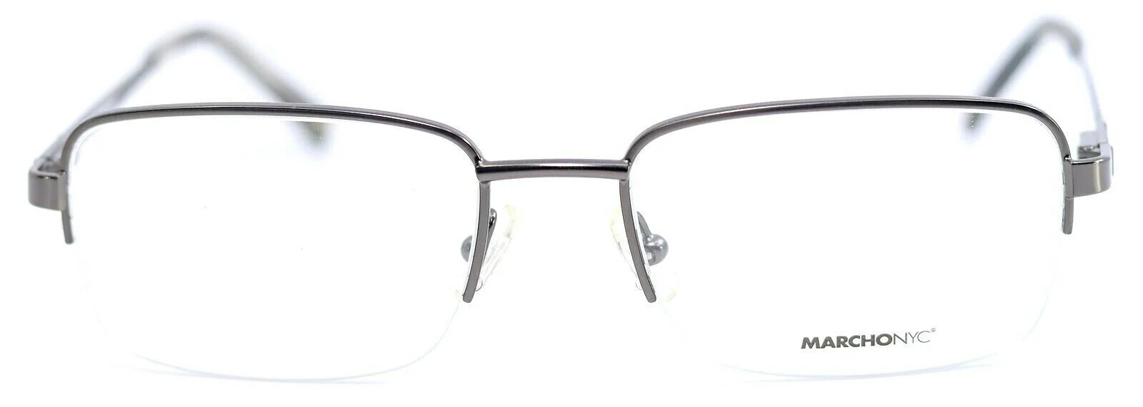 MARCHON NYC BEEKMAN 033 Gunmetal Rectangular Mens Half Rim Eyeglasses 53-18-140 4