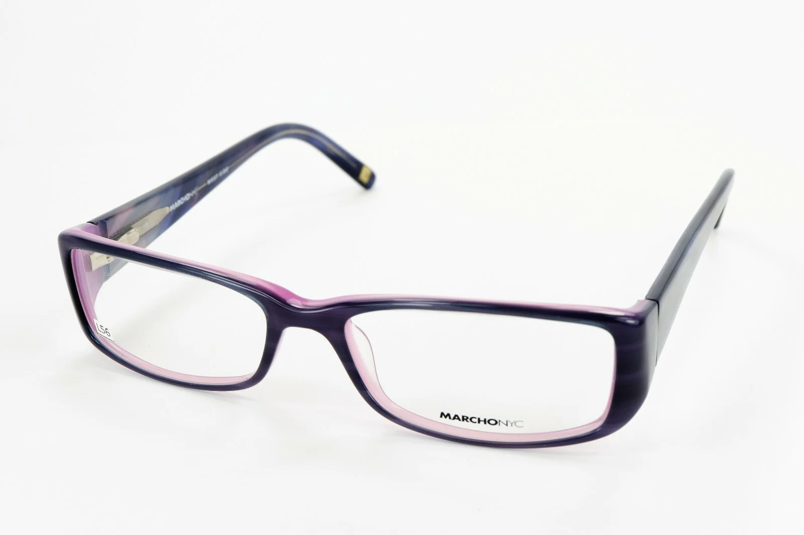 MARCHON NYC DAKOTA 515 Purple multi-color 52-16-135 Eyeglass Frames Flex L56B 2