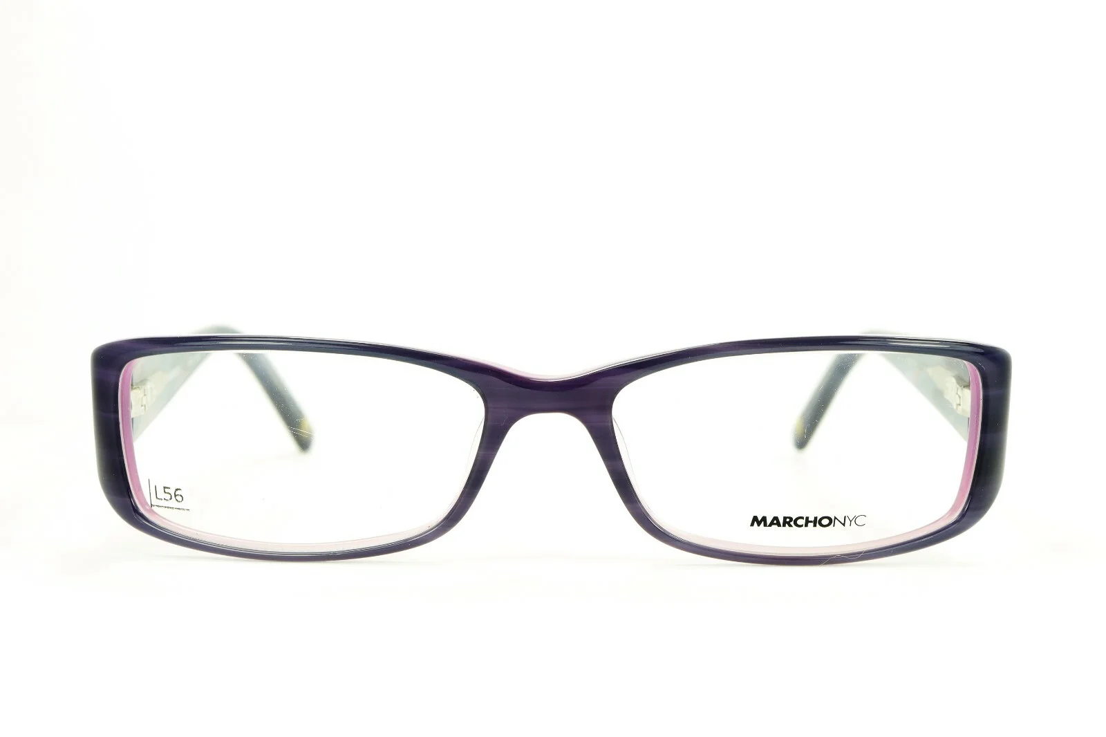 MARCHON NYC DAKOTA 515 Purple multi-color 52-16-135 Eyeglass Frames Flex L56B 3