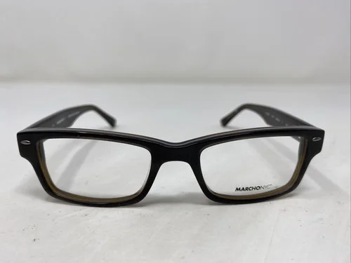 Marchon NYC Downtown NOHO 035 46–18-130 Brown Full Rim Eyeglasses Frame GQ50