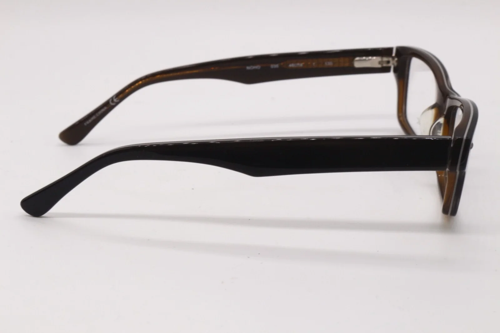 MARCHON NYC DOWNTOWN NOHO 035 BROWN OPTICAL AUTHENTIC FRAMES EYEGLASSES 46-18 3