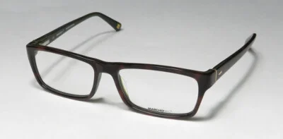 MARCHON NYC DOWNTOWN PACE 214 TORTOISE/ KHAKI CLASSIC SHAPE DESIGNER EYEGLASSES