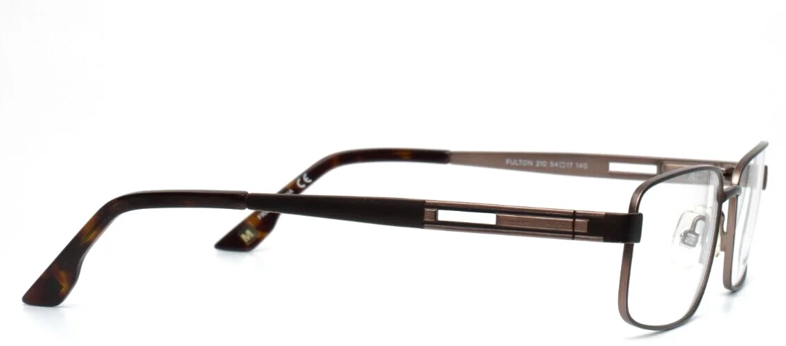 MARCHON NYC East Side Fulton 210 Brown Mens Rectangle Eyeglasses 54-17-140 B:33 4