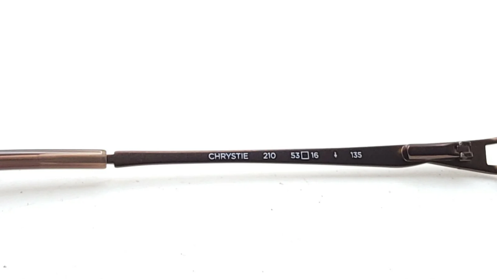 Marchon NYC Eastside Chrystie 210 Brown Half Rim Eyeglasses Frame 53-16 135 New 4