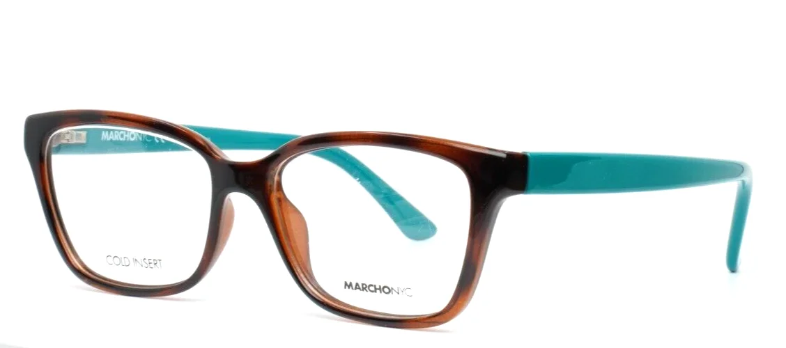 MARCHON NYC Little Italy Roma 215 Brown Womens Cat Eye Eyeglasses 51-15-135