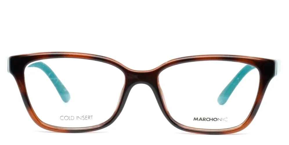 MARCHON NYC Little Italy Roma 215 Brown Womens Cat Eye Eyeglasses 51-15-135 2