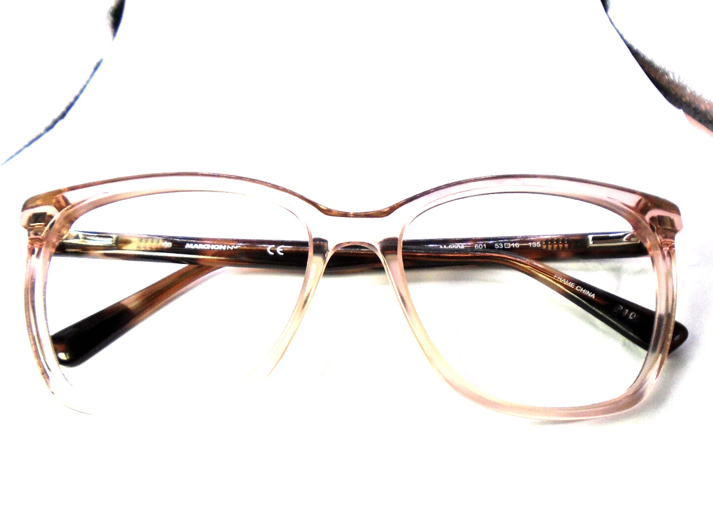 Marchon NYC M-5504 601 Blush/Tortoise 53-16-135 Womens Cateye Eyeglasses Frames 3