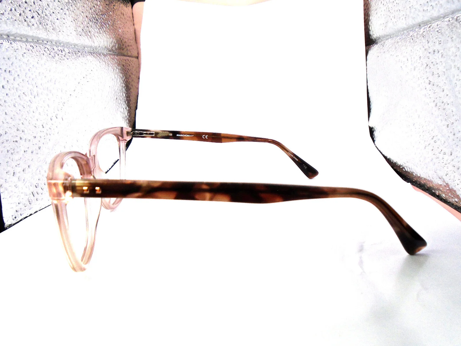 Marchon NYC M-5504 601 Blush/Tortoise 53-16-135 Womens Cateye Eyeglasses Frames 4