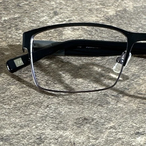 Marchon NYC Pierre 001 Uptown Metal Black Men’s Eyeglasses Frames 53-17-140 G6 2