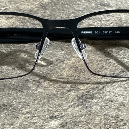 Marchon NYC Pierre 001 Uptown Metal Black Men’s Eyeglasses Frames 53-17-140 G6 4