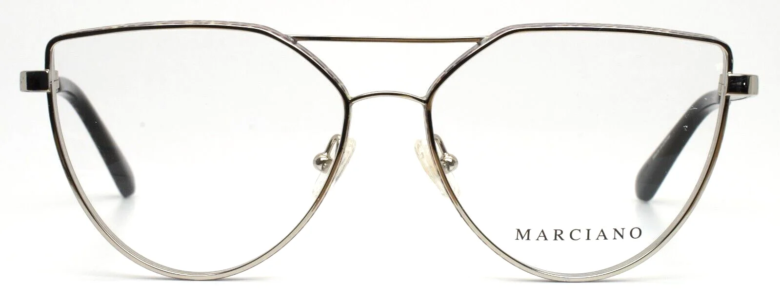 MARCIANO GM0346 010 Shiny Light Nickeltin Womens Aviator Eyeglasses 54-15-140 2