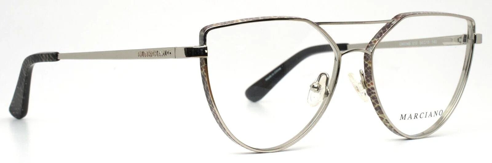 MARCIANO GM0346 010 Shiny Light Nickeltin Womens Aviator Eyeglasses 54-15-140 3