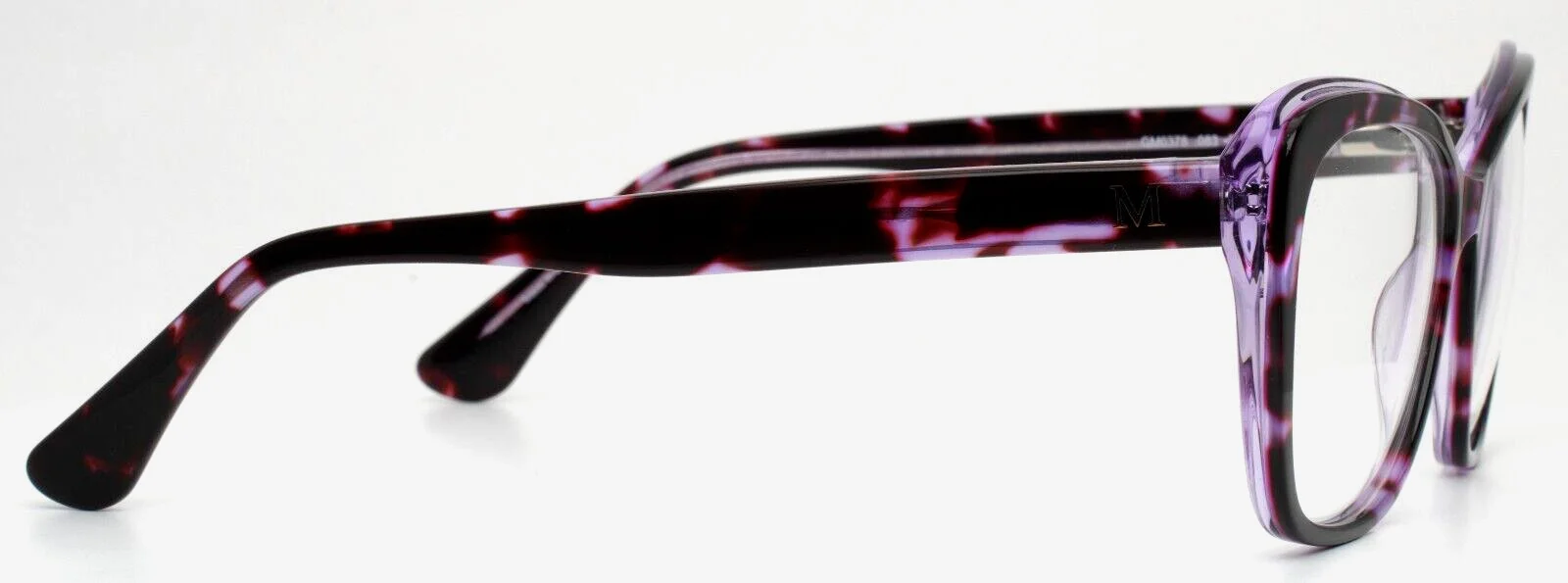 MARCIANO GM0378 083 Purple Tortoise Womens Cat Eye Eyeglasses 53-15-145 B:43 4